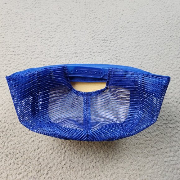 Vintage Trucker Hat Snapback Cap Niagra Falls Canadian Flag Foam Blue White Mesh - Picture 5 of 9